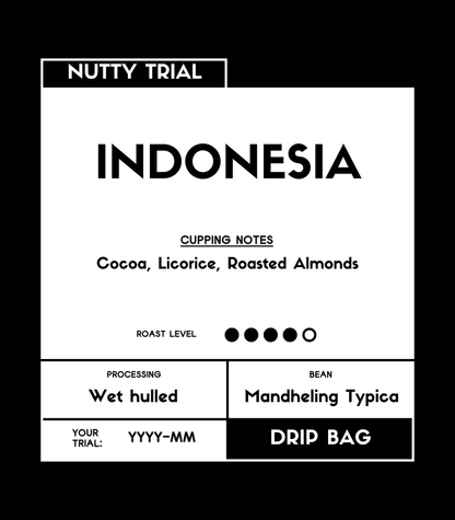 Indonesia | Typica G1-TP | Wet Hulled | Coffee Beans Drip Bag